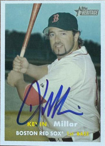 Kevin Millar Autographed 2006 Topps Heritage #458