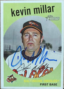 Kevin Millar Autographed 2008 Topps Heritage #607