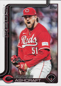 SOLD 163662 2025 Topps #626 Graham Ashcraft NM-MT  Cincinnati Reds 