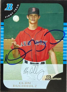 Clay Buchholz Autographed 2005 Bowman Draft Picks & Prospects #BDP81 FY, RC