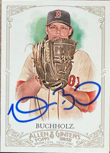 Clay Buchholz Autographed 2012 Topps Allen & Ginter #50  Clay Buchholz Autographed 2012 Topps Allen & Ginter #50