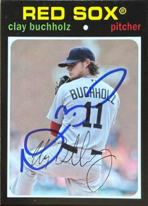 Clay Buchholz Autographed 2012 Topps Archives #87 Clay Buchholz Autographed 2012 Topps Archives #87