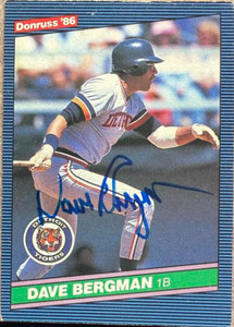 Dave Bergman Autographed 1986 Donruss #471