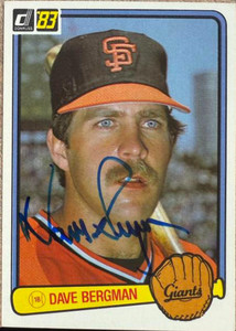 Dave Bergman Autographed 1983 Donruss #550