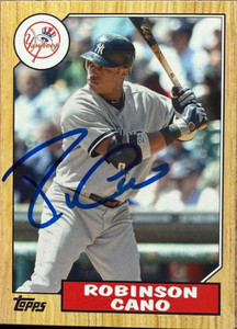 Robinson Cano Autographed 2012 Topps - 1987 Topps Minis #TM-15 