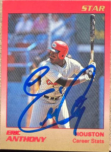 Eric Anthony Autographed 1989 Star Future Stars #2  