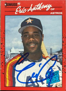 Eric Anthony Autographed 1990 Donruss #34 RR, RC