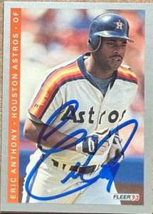 Eric Anthony Autographed 1993 Fleer #45