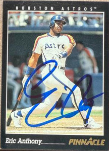 Eric Anthony Autographed 1993 Pinnacle #84