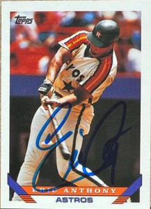 Eric Anthony Autographed 1993 Topps #89