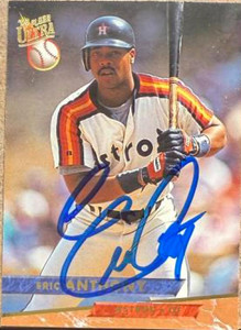 Eric Anthony Autographed 1993 Fleer Ultra #389