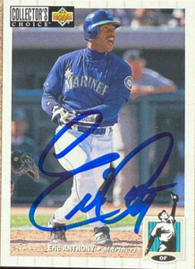 Eric Anthony Autographed 1994 Collector's Choice #411