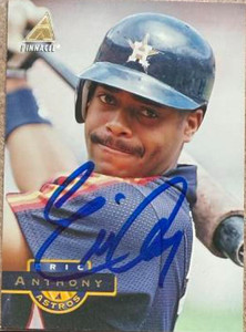 Eric Anthony Autographed 1994 Pinnacle #75 