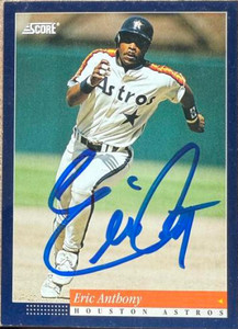 Eric Anthony Autographed 1994 Score #400 