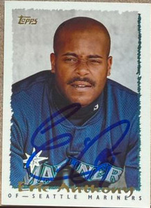 Eric Anthony Autographed 1995 Topps #565