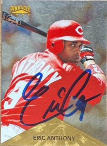 Eric Anthony Autographed 1996 Pinnacle - Foil #287 