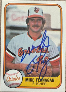 Mike Flanagan Autographed 1981 Fleer #171