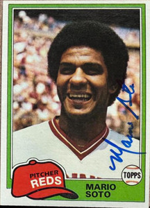 Mario Soto Autographed 1981 Topps #354
