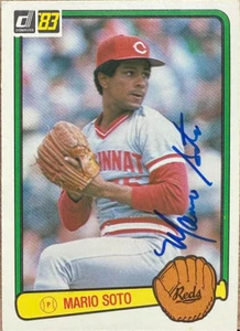 Mario Soto Autographed 1983 Donruss #248 Cincinnati Reds Card