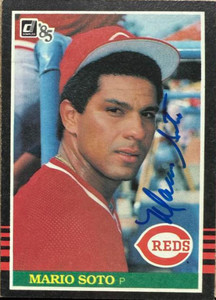 Mario Soto Autographed 1985 Donruss #184