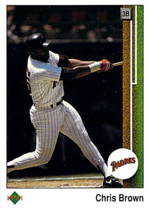 1989 Upper Deck #193 Chris Brown VG San Diego Padres 