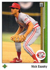 1989 Upper Deck #299 Nick Esasky VG Cincinnati Reds 