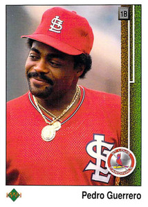 1989 Upper Deck #306 Pedro Guerrero VG St. Louis Cardinals 