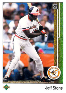 1989 Upper Deck #486 Jeff Stone VG Baltimore Orioles 