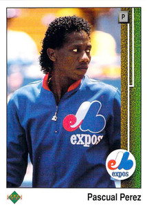 1989 Upper Deck #498 Pascual Perez VG Montreal Expos 