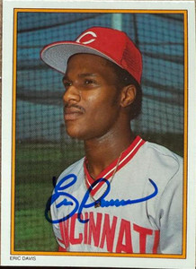 Eric Davis Autographed 1987 Topps - All-Star Set Collector's Edition (Glossy Send-Ins) #44 Eric Davis Autographed 1987 Topps - All-Star Set Collector's Edition (Glossy Send-Ins) #44