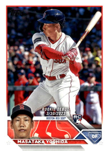 2023 Topps Update Series #US5 Masataka Yoshida Rookie Debut NM/MT  Boston Red Sox 