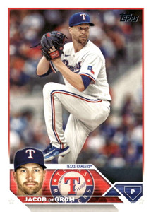 2023 Topps Update Series #US100 Jacob deGrom NM/MT  Texas Rangers 