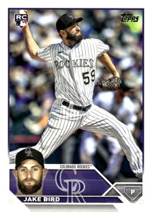 2023 Topps Update Series #US162 Jake Bird NM/MT  RC Rookie Colorado Rockies 
