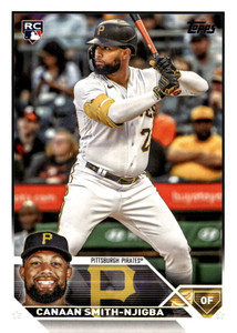 2023 Topps Update Series #US187 Canaan Smith-Njigba NM/MT  RC Rookie Pittsburgh Pirates 