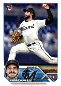2023 Topps Update Series #US266 Andrew Nardi NM/MT  RC Rookie Miami Marlins 