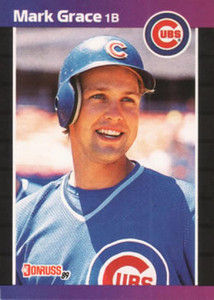 1988 Donruss Mark Grace Cubs #40 Rookie Card