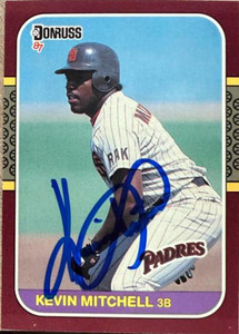 Kevin Mitchell Autographed 1987 Donruss Opening Day #145