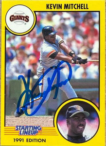 Kevin Mitchell Autographed 1991 Kenner Starting Lineup Cards #5376205021 
