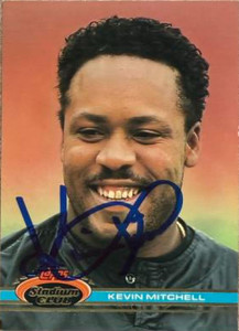 Kevin Mitchell Autographed 1991 Stadium Club #250 