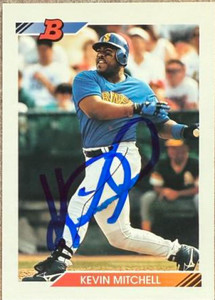 Kevin Mitchell Autographed 1992 Bowman #276 