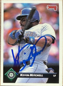 Kevin Mitchell Autographed 1993 Donruss #157