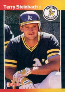 1989 Donruss #268 Terry Steinbach NM-MT Oakland Athletics 