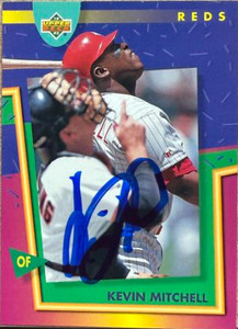 Kevin Mitchell Autographed 1993 Upper Deck Fun Pack #171