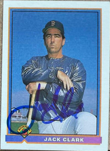 Jack Clark Autographed 1991 Bowman #122