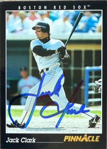 Jack Clark Autographed 1993 Pinnacle #221