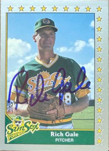 Rich Gale Autographed 1990 Pacific Senior League #95  