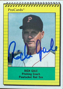 Rich Gale Autographed 1991 ProCards #55 PC