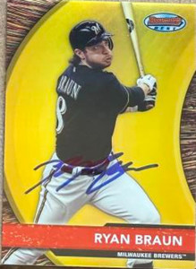 Ryan Braun Autographed 2012 Bowman's Best #BB21 