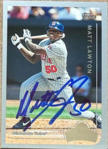 Matt Lawton Autographed 1999 Topps Opening Day #53  