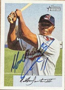 Matt Lawton Autographed 2002 Bowman Heritage #368 